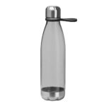 GARRAFA PLÁSTICA RPET C/ ALÇA EM SILICONE 700ML- PRETO