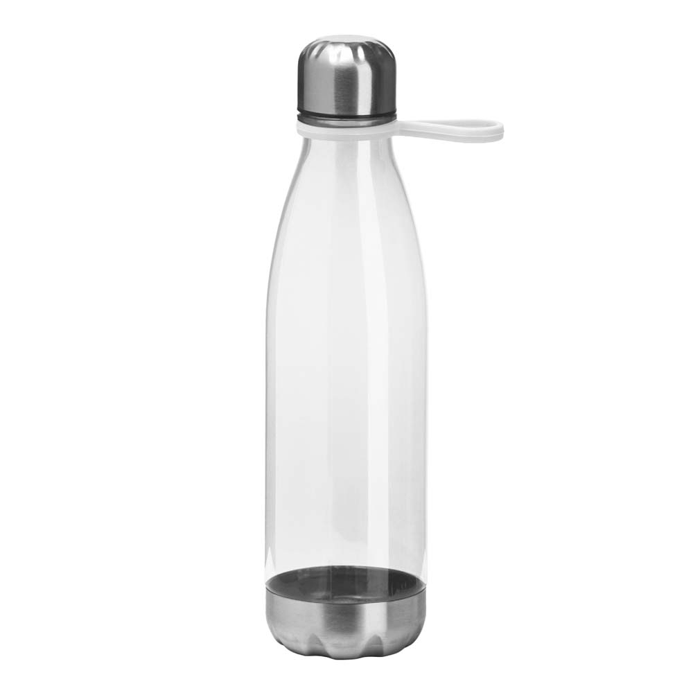 GARRAFA PLÁSTICA RPET C/ ALÇA EM SILICONE 700ML- TRANSPARENTE GARRAFA PLÁSTICA RPET C/ ALÇA EM SILICONE 700ML- TRANSPARENTE
