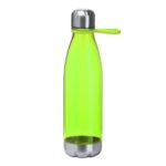 GARRAFA PLÁSTICA RPET C/ ALÇA EM SILICONE 700ML- VERDE