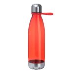 GARRAFA PLÁSTICA RPET C/ ALÇA EM SILICONE 700ML- VERMELHO