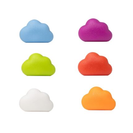 IMÃ DECORATIVO NUVEM 6 PEÇAS- COLORIDO