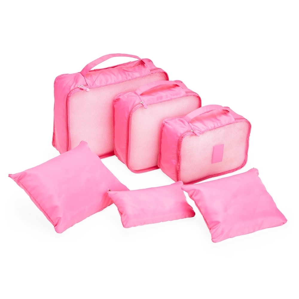 KIT NECESSAIRE 6 PÇS- ROSA KIT NECESSAIRE 6 PÇS- ROSA