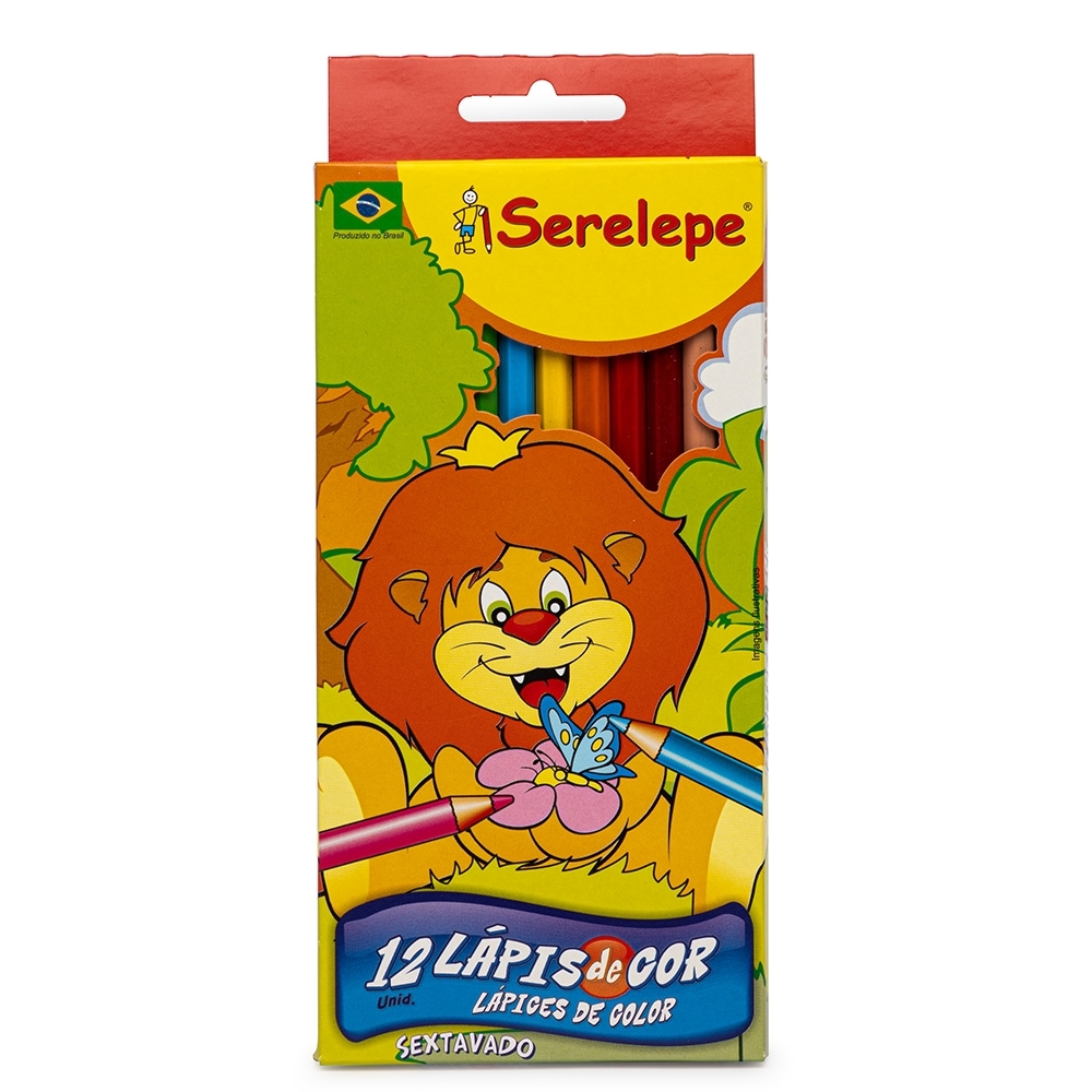 LÁPIS 12 CORES SERELEPE - COLORIDO LÁPIS 12 CORES SERELEPE - COLORIDO