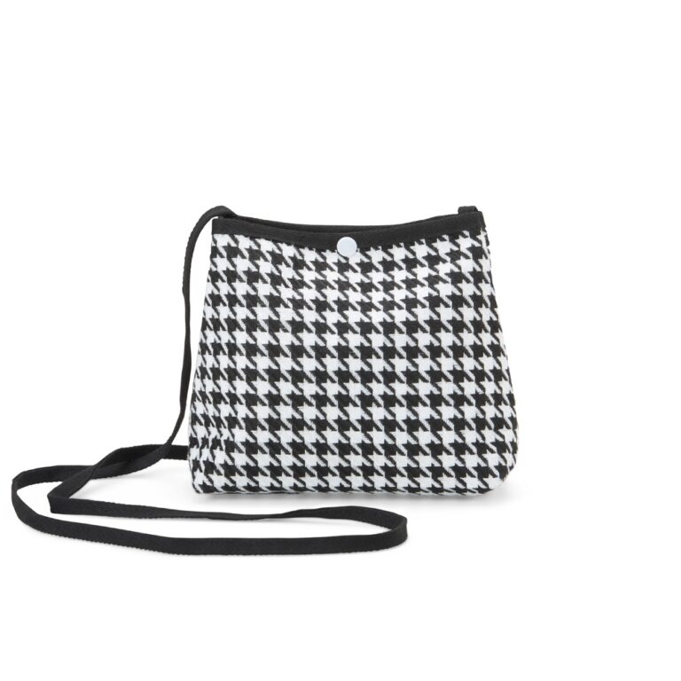 MINI BOLSA TRANSVERSAL EM ALGODÃO 2L- PRETO