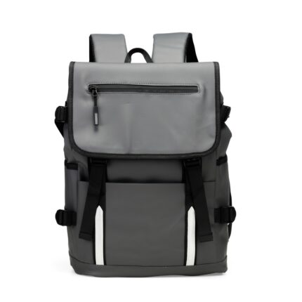 MOCHILA COURO SINTÉTICO 18 LITROS- CINZA