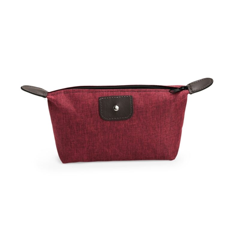 NÉCESSAIRE POLIÉSTER PVC MESCLA- VERMELHO