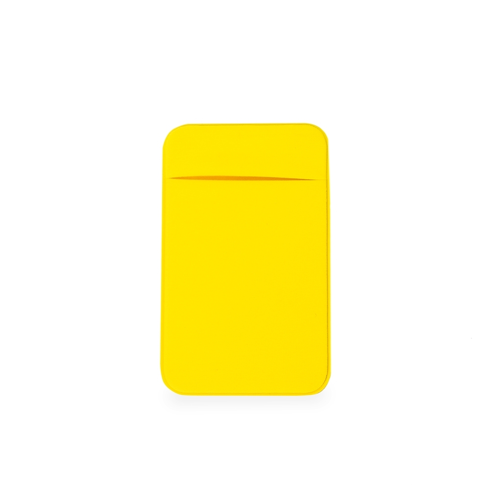 PORTA CARTÃO EM LYCRA- AMARELO PORTA CARTÃO EM LYCRA- AMARELO
