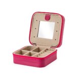 PORTA-JOIAS COM ESPELHO- ROSA