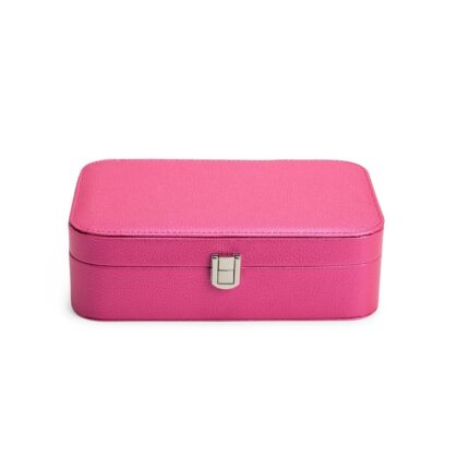 PORTA-JOIAS COM ESPELHO- ROSA