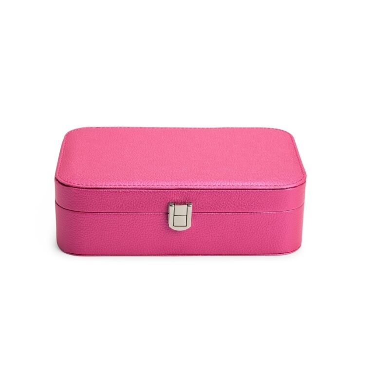 PORTA-JOIAS COM ESPELHO- ROSA