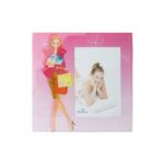 PORTA RETRATO 10X15 CM VIDRO- ROSA