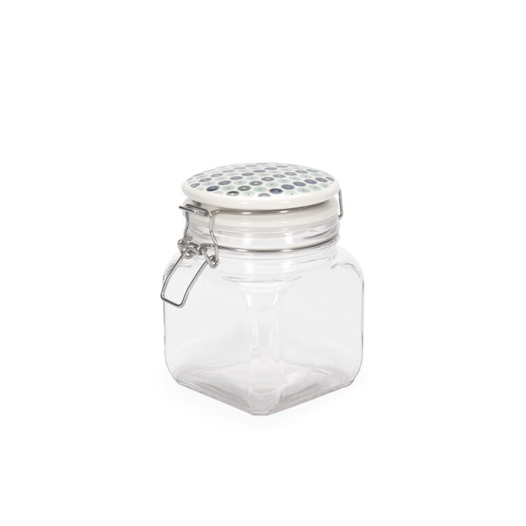 POTE HERMÉTICO VIDRO 700ML- TRANSPARENTE