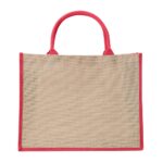 SACOLA DE JUTA GRANDE- VERMELHO