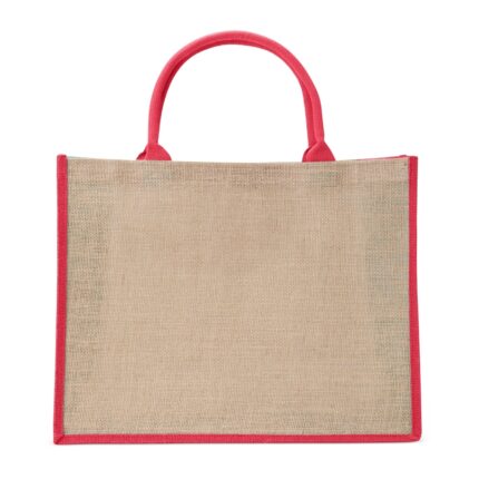 SACOLA DE JUTA GRANDE- VERMELHO
