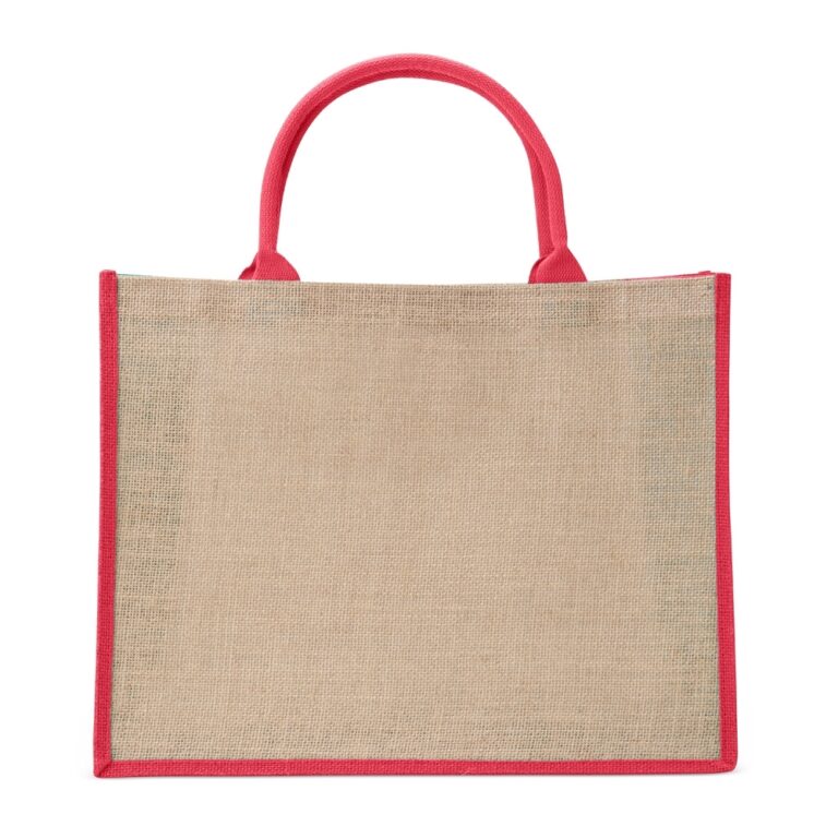 SACOLA DE JUTA GRANDE- VERMELHO