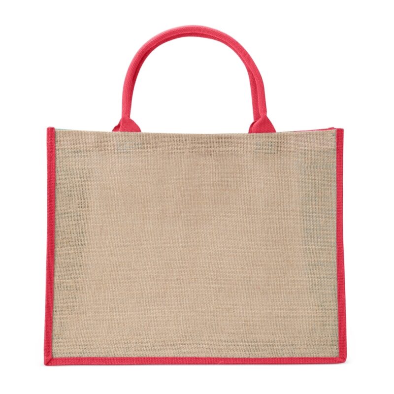 SACOLA DE JUTA GRANDE- VERMELHO