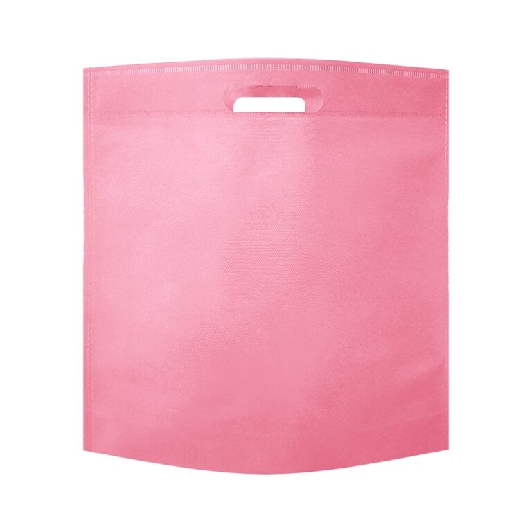 SACOLA TNT DE MÃO - ROSA CLARO