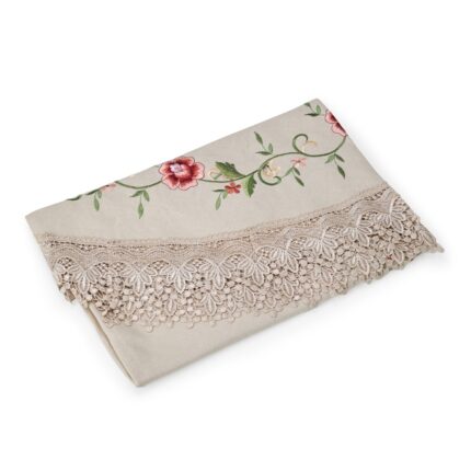 TOALHA MESA RED. 1,8 M X 1,8 M- BEGE