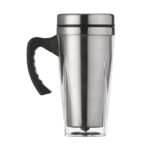 CANECA 450ML FUNDO QUADRADO - TRANSPARENTE