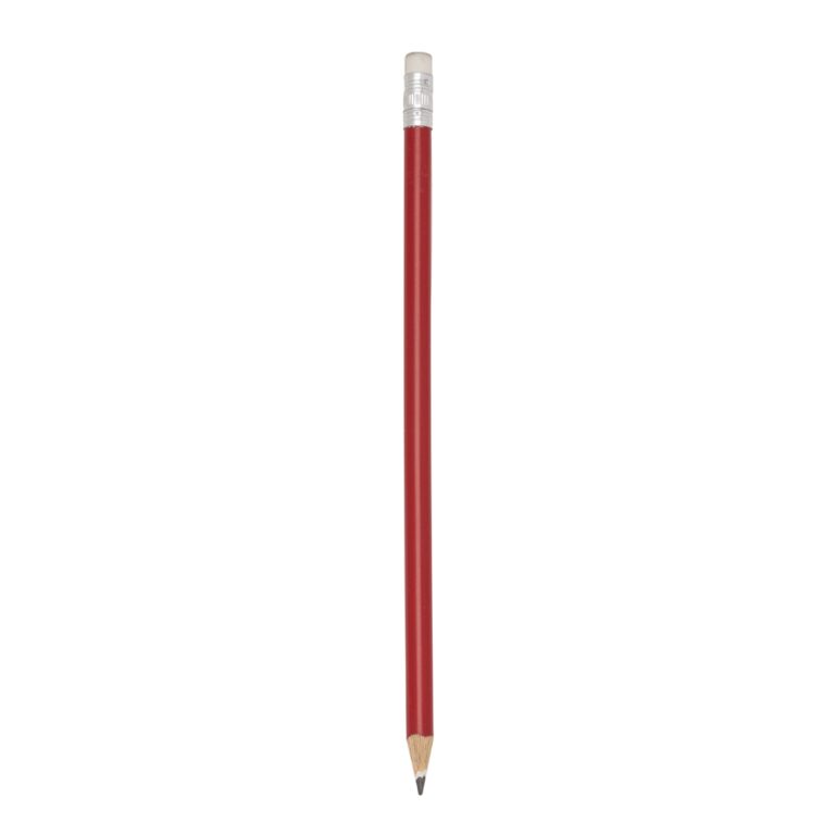 LÁPIS ECOLÓGICO C/ BORRACHA - VERMELHO - VERMELHO