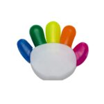 MARCA TEXTO BRANCO FORMATO MAO C/ 5 CORES - BRANCO