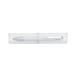 CANETA SEMI - METAL C/ TUBINHO ACRILICO - BRANCO