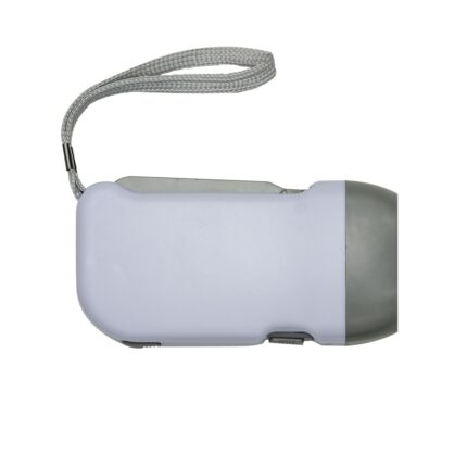 LANTERNA DINAMO 3 LEDS - BRANCO - BRANCO