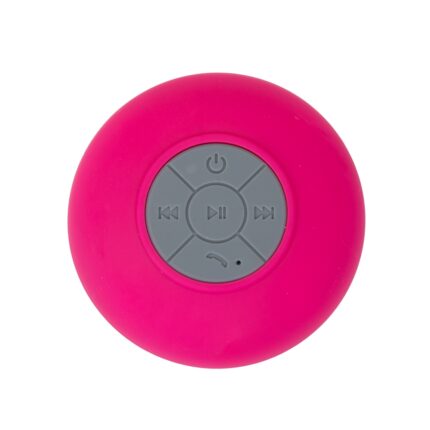 CAIXINHA DE SOM C/VENTOSA CAIXA ACRÍLICA - ROSA