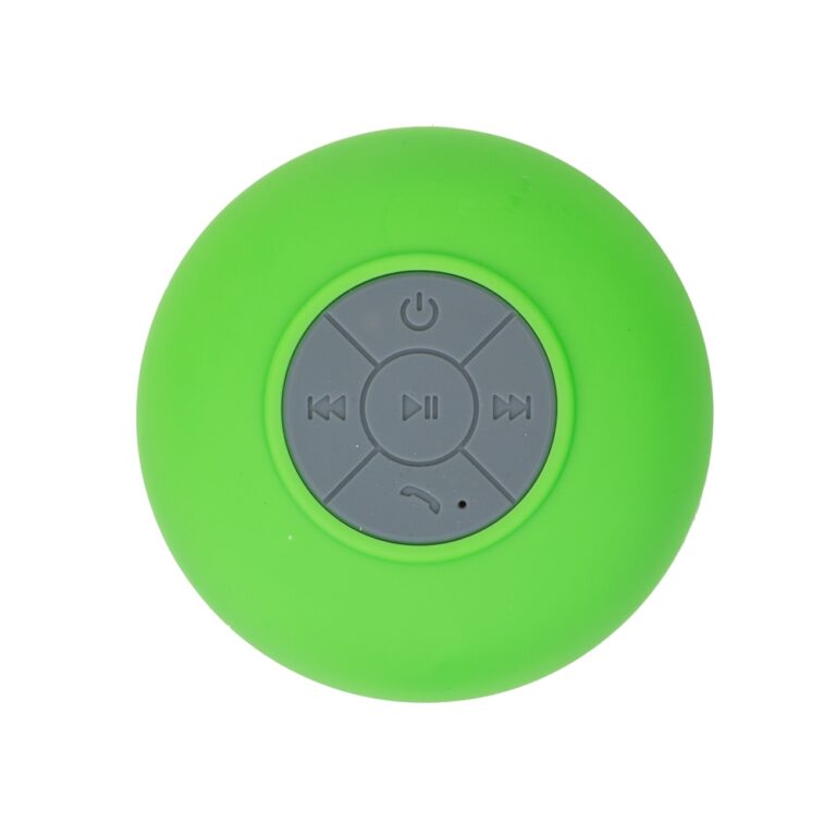 CAIXINHA DE SOM C/VENTOSA CAIXA ACRÍLICA - VERDE