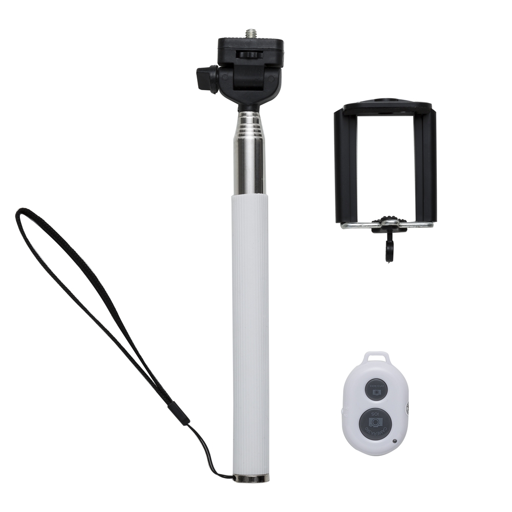 KIT SELFIE MONOPOD + CONTROLE BLUETOOTH - BRANCO KIT SELFIE MONOPOD + CONTROLE BLUETOOTH - BRANCO