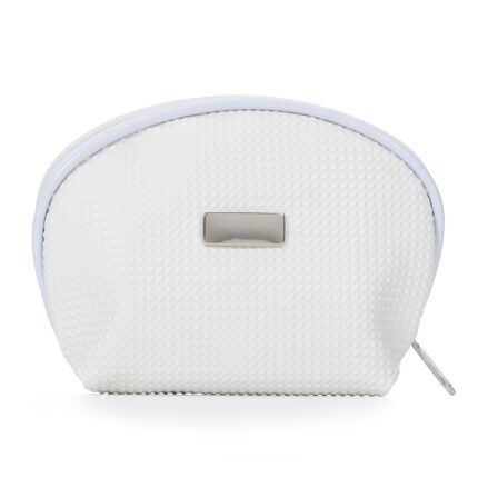 NECESSAIRE DE COURO SINTÉTICO - BRANCO