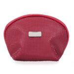 NECESSAIRE DE COURO SINTÉTICO - VERMELHO