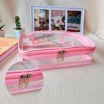 GOOD VIBES - ( TRANSP. ROSA ) NECESSAIRE JUMBO - Imagem 2