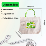 BE ECO - BOLSA VERDE ECOBAG DOBRÁVEL SEM ZÍPER ESTAMPADO - Imagem 3