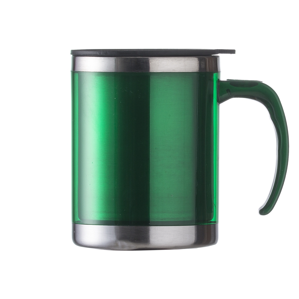 CANECA ACRÍLICA 400 ML COM TAMPA - VERDE CANECA ACRÍLICA 400 ML COM TAMPA - VERDE