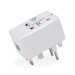 ADAPTADOR DE TOMADA UNIVERSAL QUADRADO - BRANCO