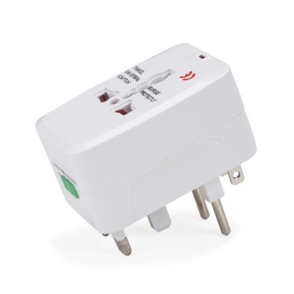 ADAPTADOR DE TOMADA UNIVERSAL QUADRADO - BRANCO