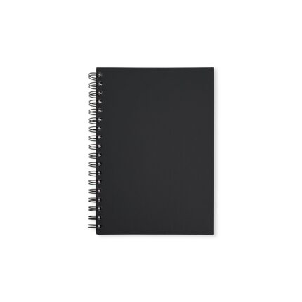 CADERNO CAPA EMBORRACHADA - PRETO