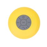 CAIXINHA DE SOM C/VENTOSA CAIXA ACRÍLICA - AMARELO