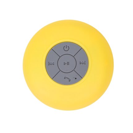 CAIXINHA DE SOM C/VENTOSA CAIXA ACRÍLICA - AMARELO