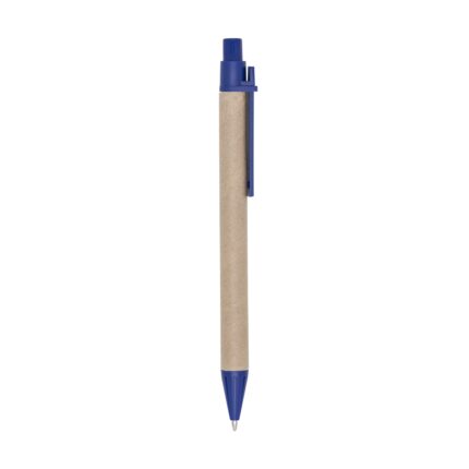 CANETA ECOLÓGICA C/ CLIP PLÁSTICO - AZUL - AZUL