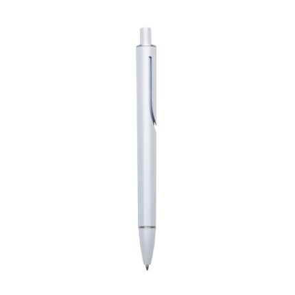 CANETA PLÁSTICA C/ 1 ANEL - BRANCO