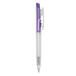 CANETA PLÁSTICA TRANSLUCIDA - ROXO