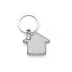CHAVEIRO DE METAL FORMATO CASA - CINZA