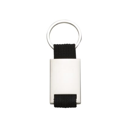 CHAVEIRO DE METAL C/ NYLON - CINZA