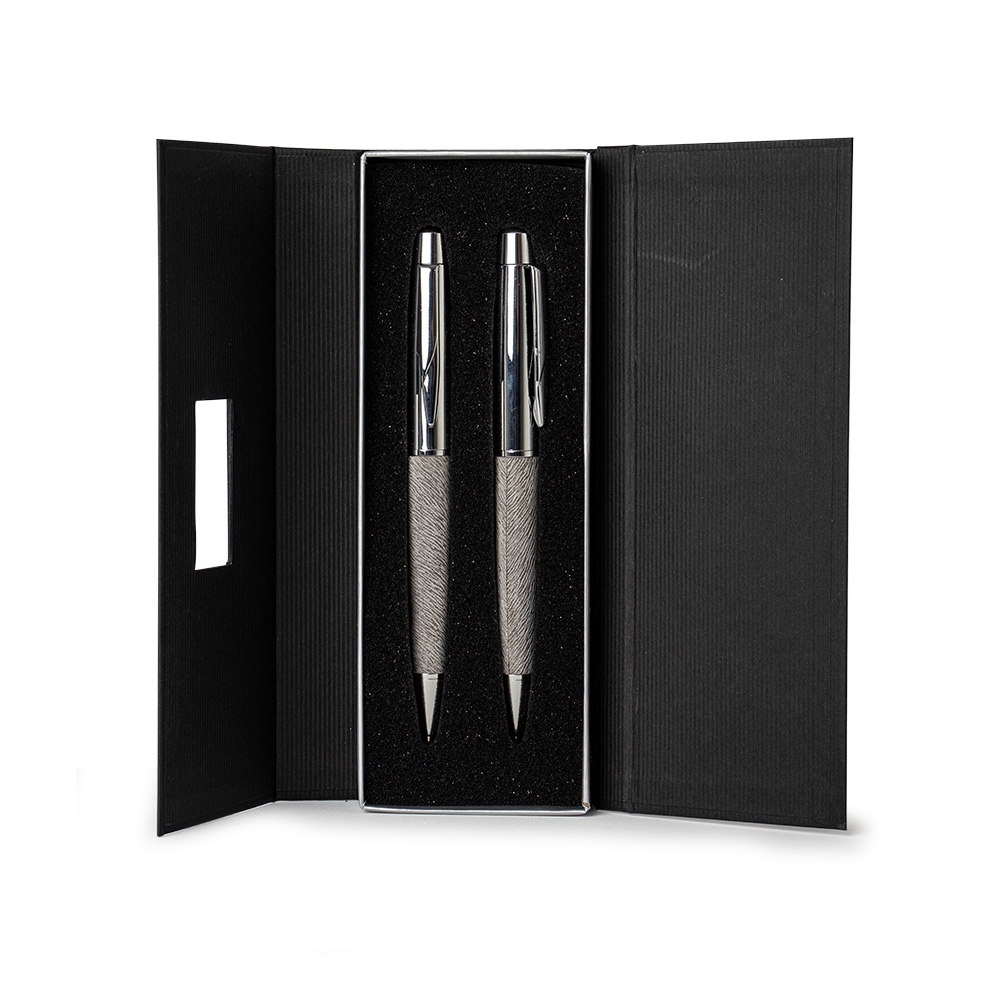 CONJUNTO CANETA E LAPISEIRA METAL - CINZA CONJUNTO CANETA E LAPISEIRA METAL - CINZA