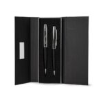 CONJUNTO CANETA E LAPISEIRA METAL - CINZA