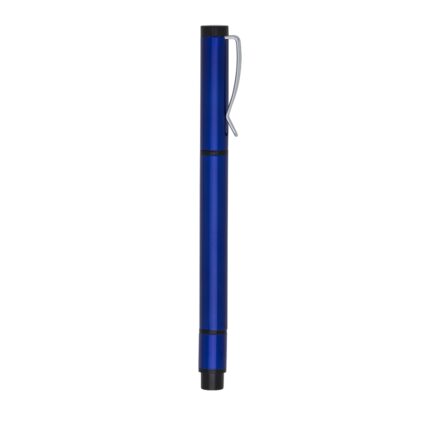 CANETA METAL C/ MARCA TEXTO - AZUL