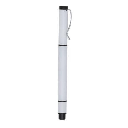 CANETA METAL C/ MARCA TEXTO - BRANCO