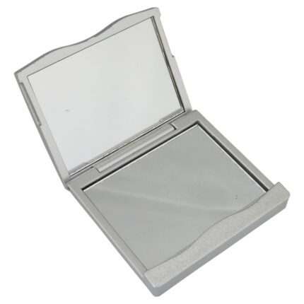 ESPELHO PLÁSTICO QUADRADO SEM AUMENTO - CINZA - CINZA